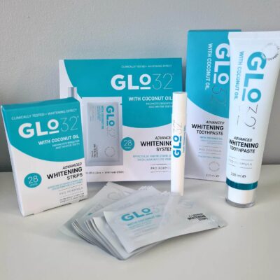 Win GLO32 Teeth Whitening Products for Smile Month